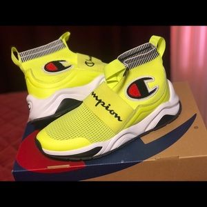 Neon Yellow Champion Sneakers